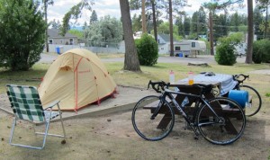 Bikes in our campsite