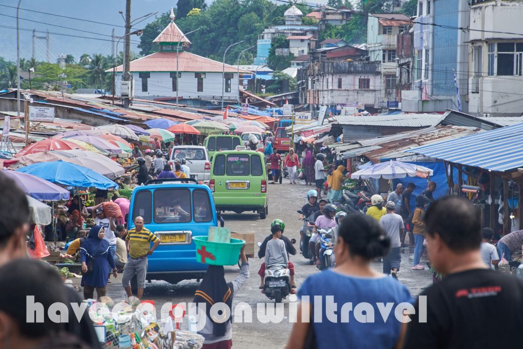 Outdoor Market in Ambon, Indonesia