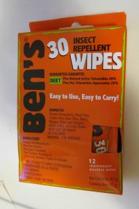 Ben's Insect Repellent Wipes iwth 20% DEET