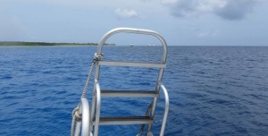 View from our dive boat