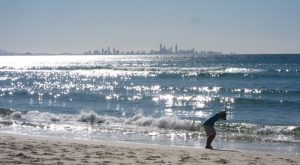 View of Surfer's Paradise from Kirra Beach