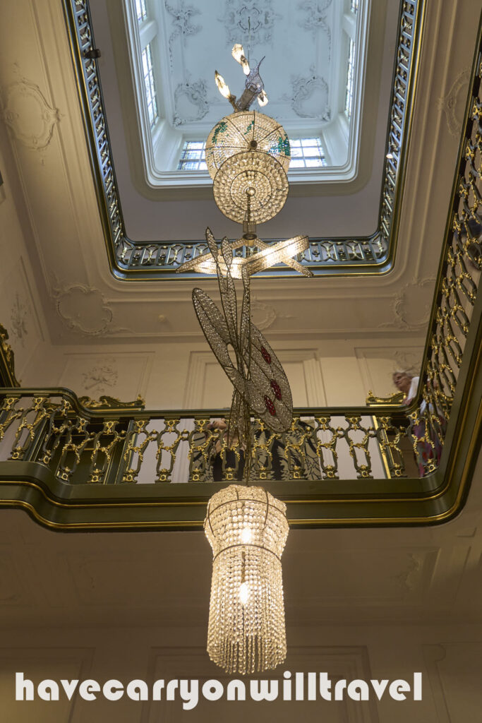 Chandelier in the Palace where the MC Escher Exhibit is housed