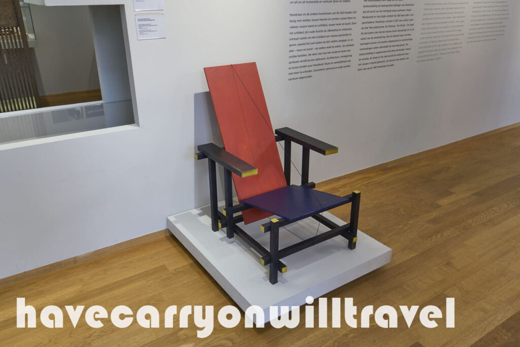 Chair designed by Rietveld