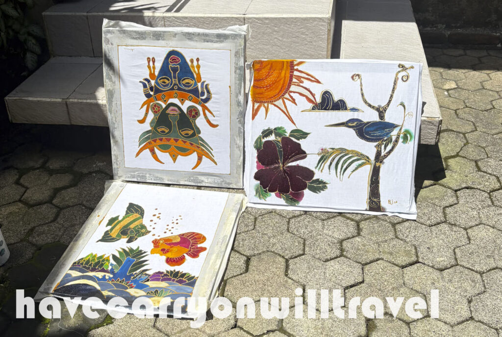 Batiks drying in sun