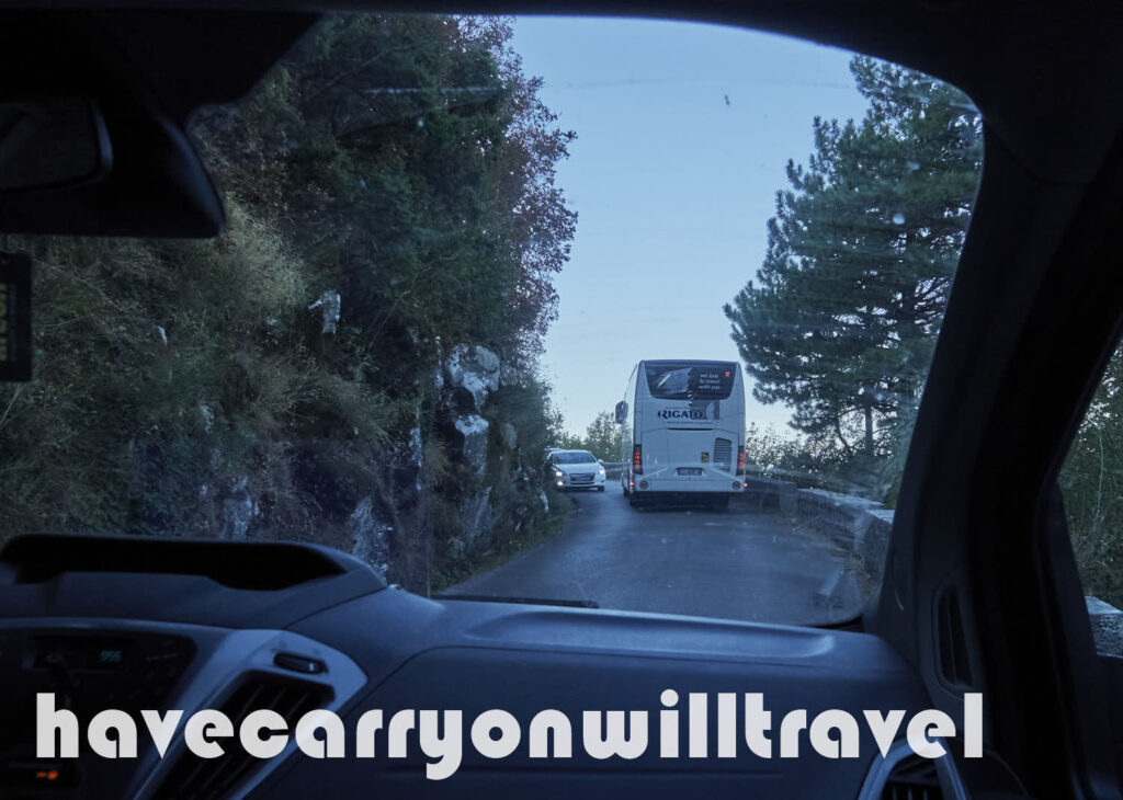 Following a bus