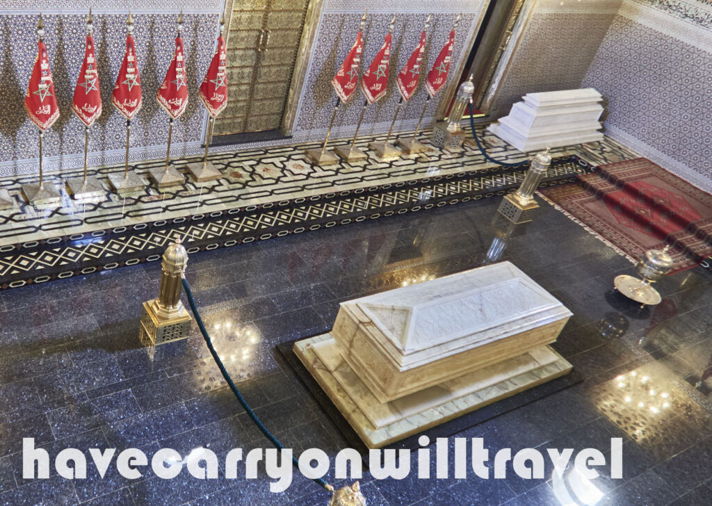 Inside the Mausoleum of Mohammed V